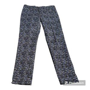 CT702 Banana Republic Ladies Black & Blue Sloan Ankle Pant 12L